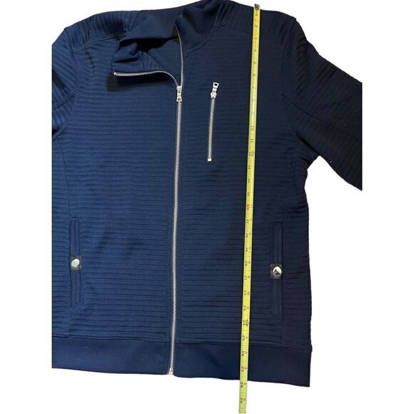NWT  Navy INC INTERNATIONAL CONCEPTS
Men's Quilted  Knit Jacket, size M - Picture 9 of 11